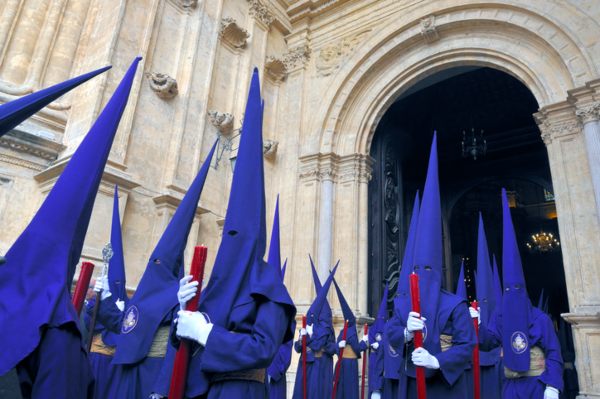 easter celebrations in Spain: penitentes